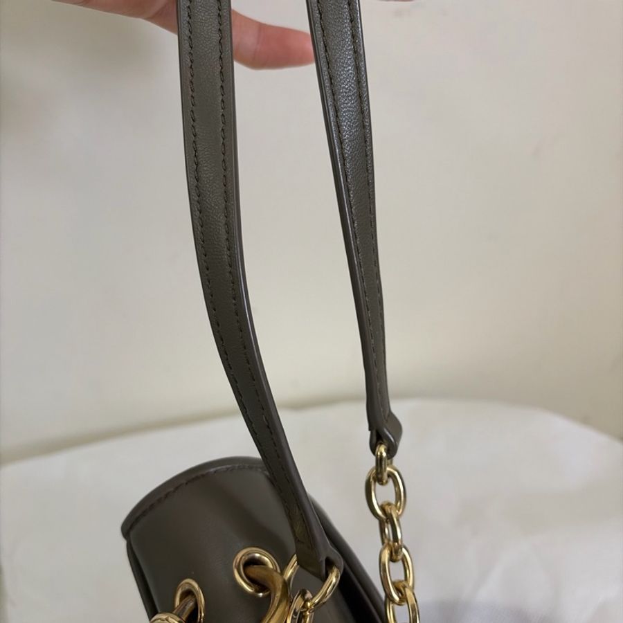 Tory Burch Kira mini 橄欖綠色斜肩包-32