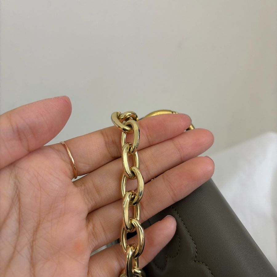 Tory Burch Kira mini 橄欖綠色斜肩包-43