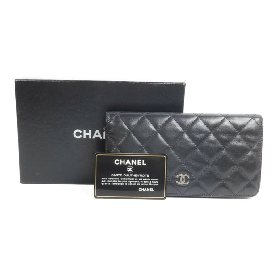 CHANEL 羊皮皮革Long Wallet長錢包-17