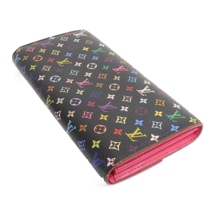 LOUIS VUITTON Monogram Multicolore Portefeuille Sarah Wallet長錢包-4