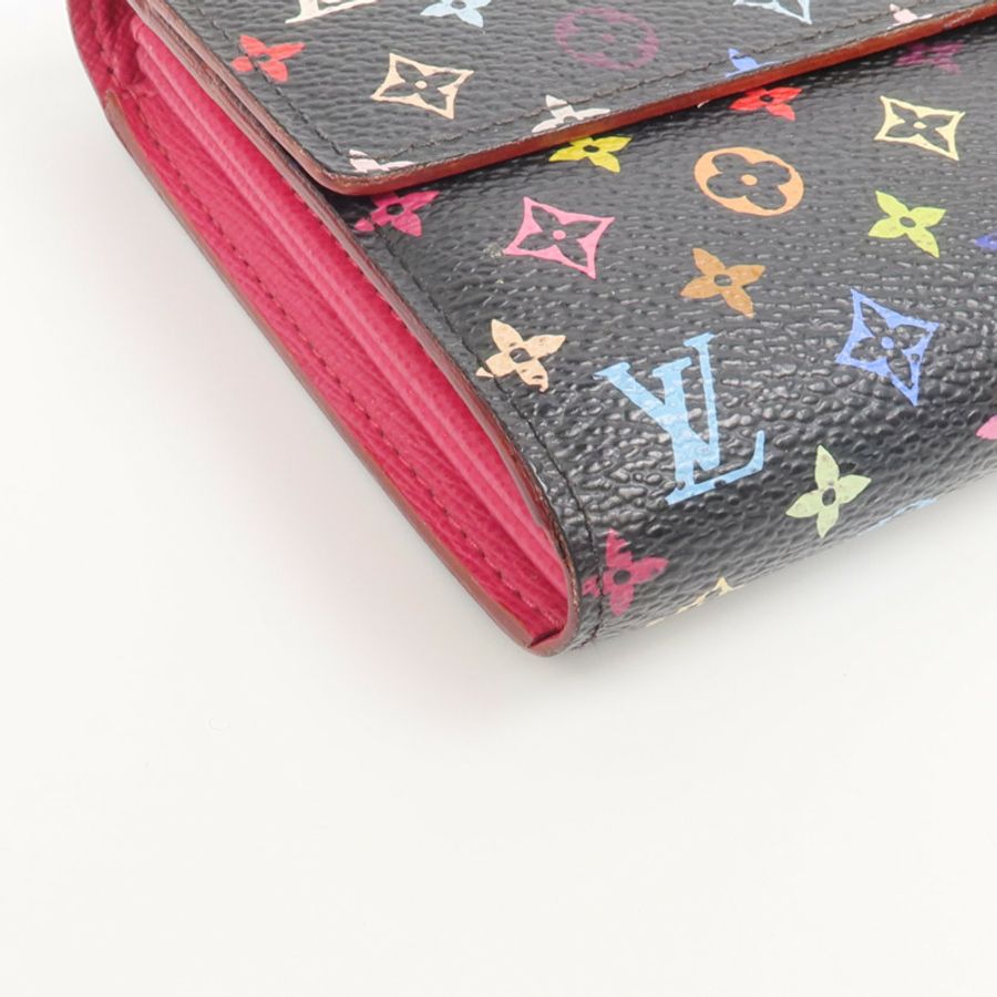 LOUIS VUITTON Monogram Multicolore Portefeuille Sarah Wallet長錢包-8
