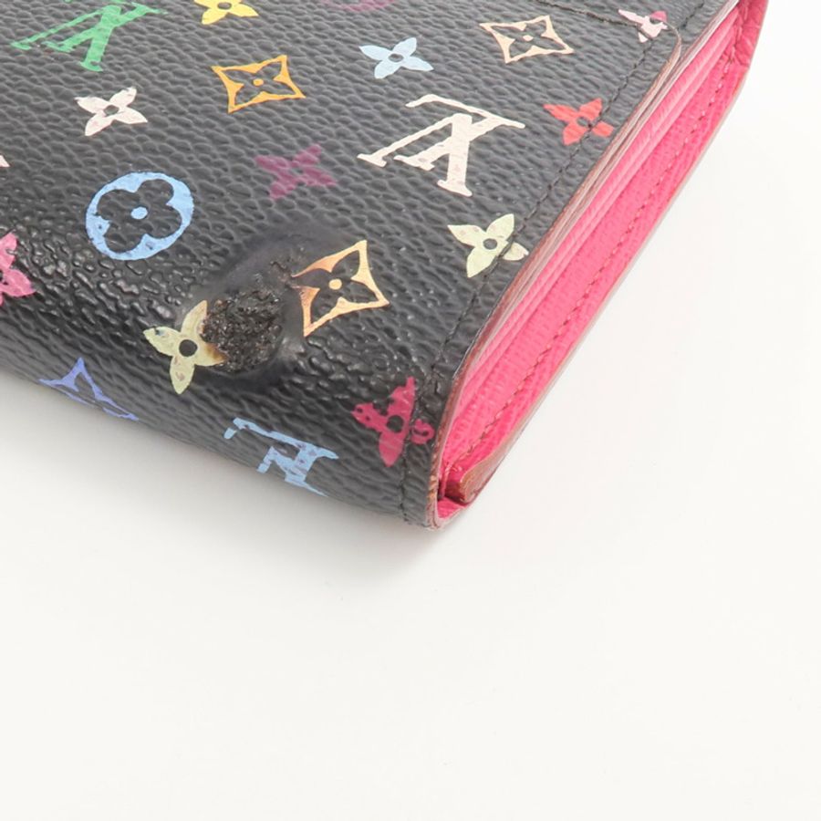 LOUIS VUITTON Monogram Multicolore Portefeuille Sarah Wallet長錢包-10