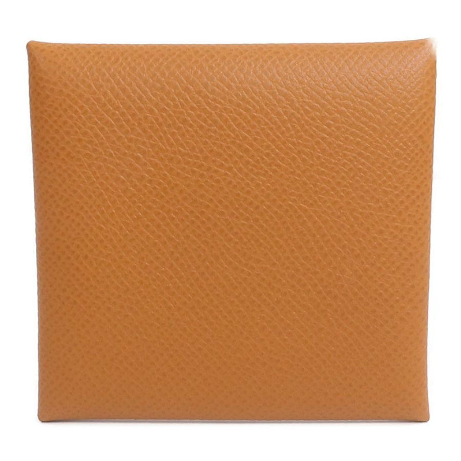 HERMES Epsom皮革Bastia零錢包Gold-2