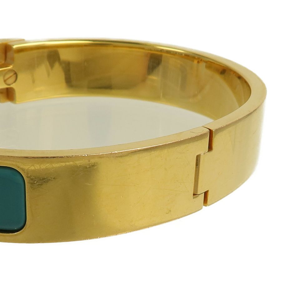 HERMES 金屬Clic-H手鐲Bleu Canard-9