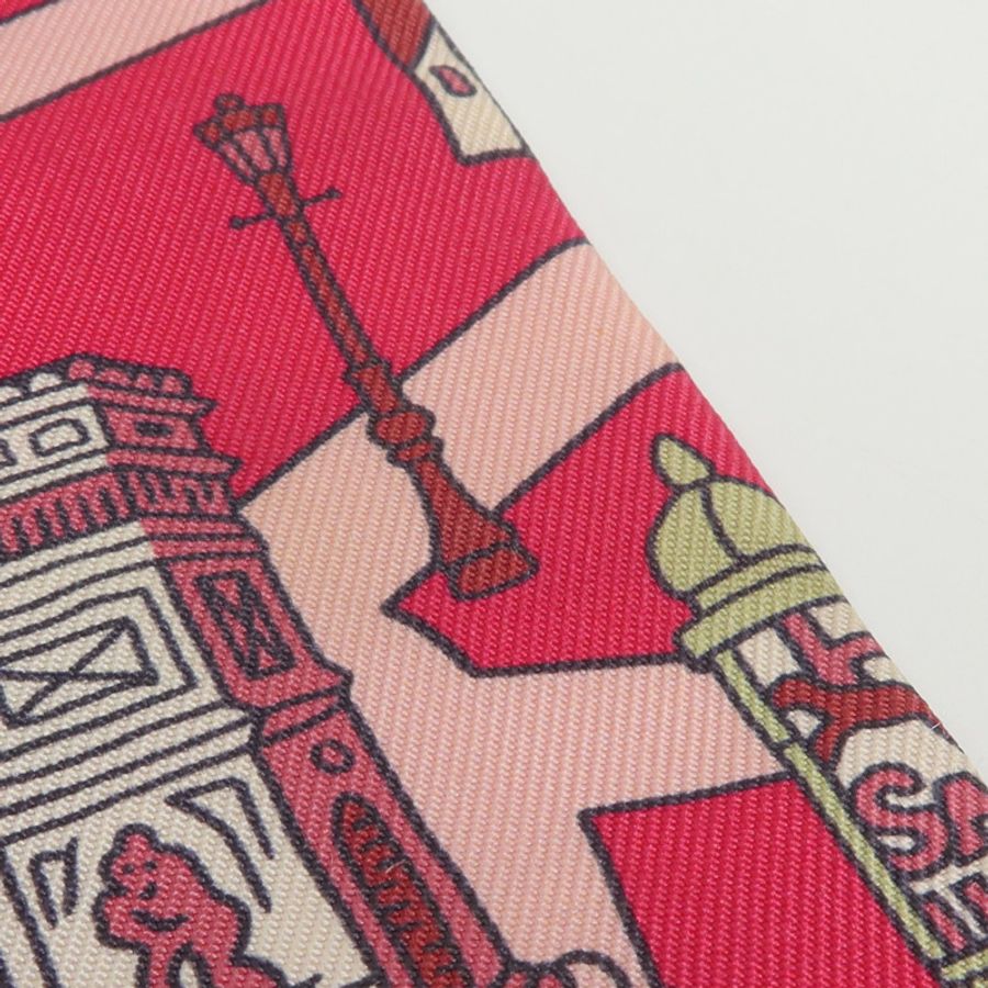 HERMES 絲質Twilly絲巾-6