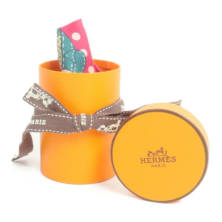 HERMES 絲質Twilly絲巾-10