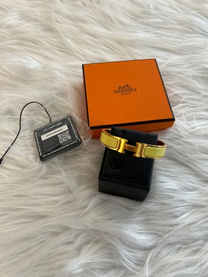 Hermes H Clic 黃色手環-6