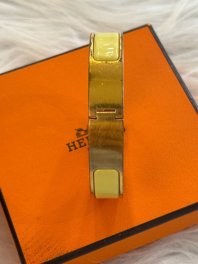 Hermes H Clic 黃色手環-7