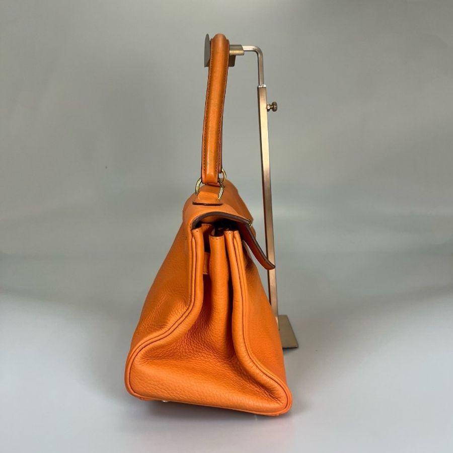 HERMES □N刻 橘SHOULDER KELLY 40CM 手提包-2