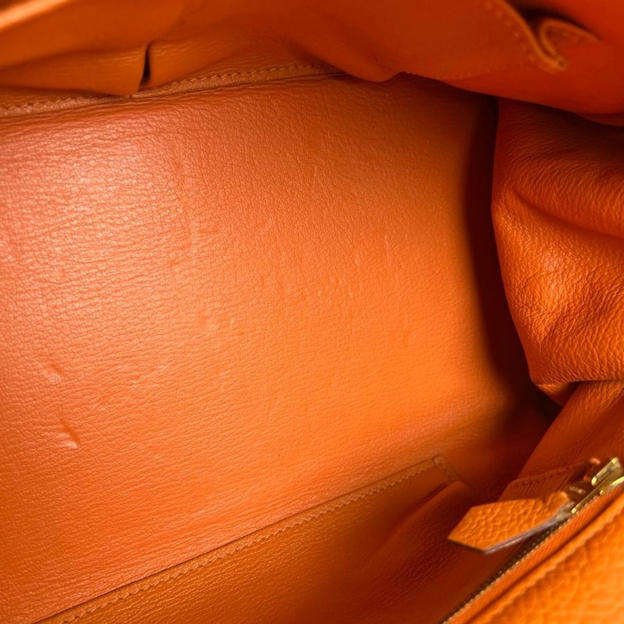 HERMES □N刻 橘SHOULDER KELLY 40CM 手提包-6