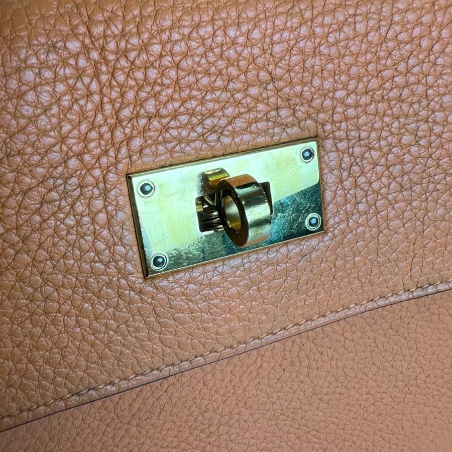 HERMES □N刻 橘SHOULDER KELLY 40CM 手提包-9