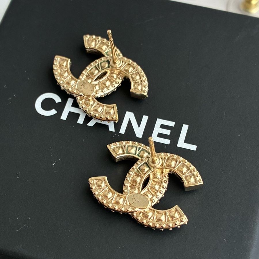 Chanel 雙C小鑽耳環 氣質高雅🎀-7