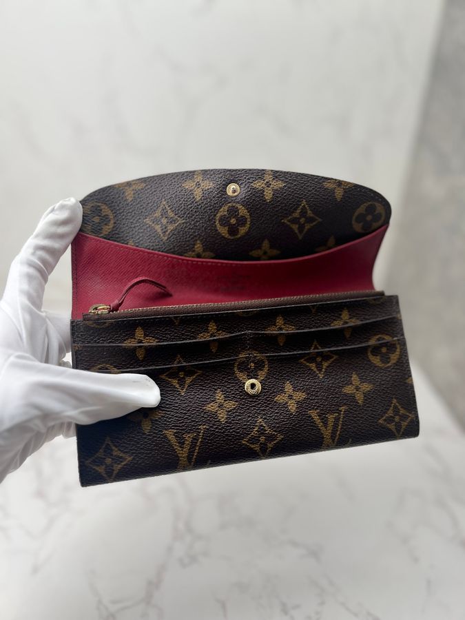 香緹國際精品 LV 翻蓋長夾 紅鈕扣 1065-3