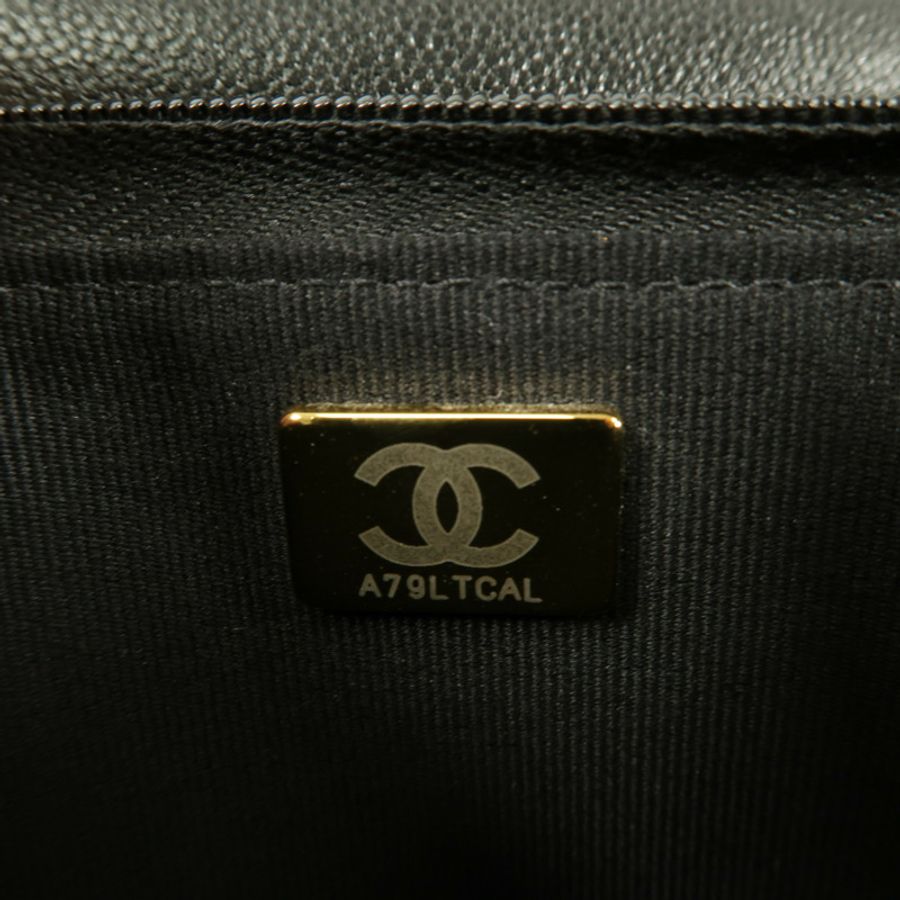 CHANEL 牛皮皮革WOC Wallet On Chain鏈帶肩背袋-12