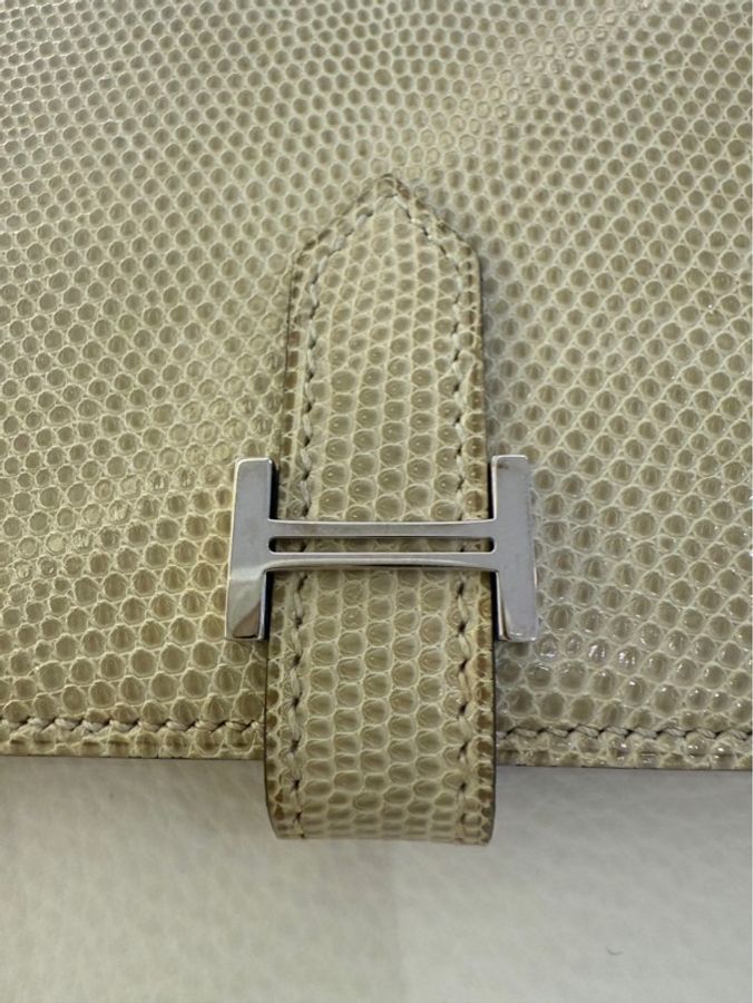 Hermes 爱马仕 Bearn卡包 绿色 蜥蜴皮-2