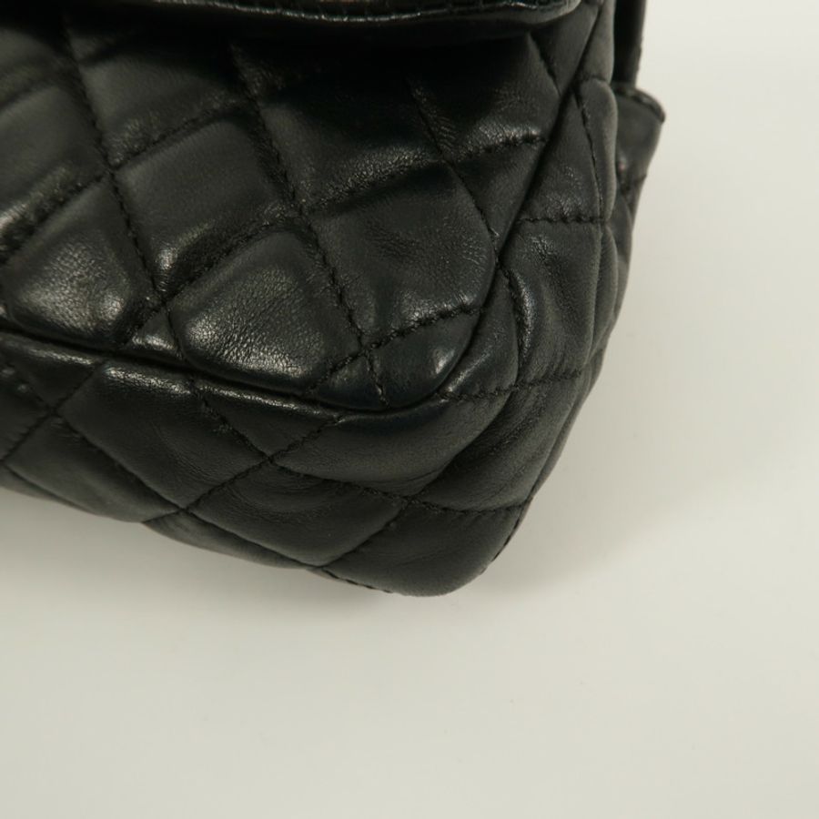 CHANEL 羊皮皮革Chain Shoulder鏈帶肩背袋-5