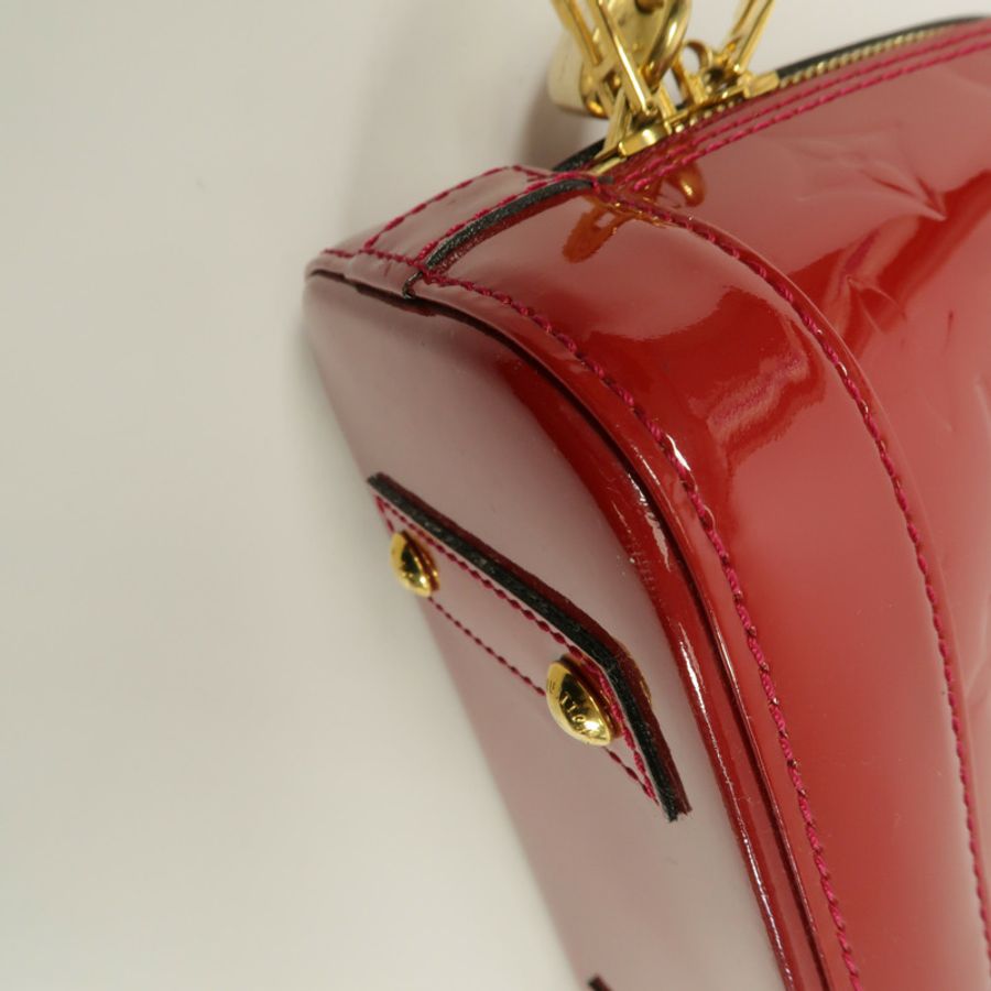 LOUIS VUITTON Monogram Vernis Alma BB手挽肩背兩用袋-6