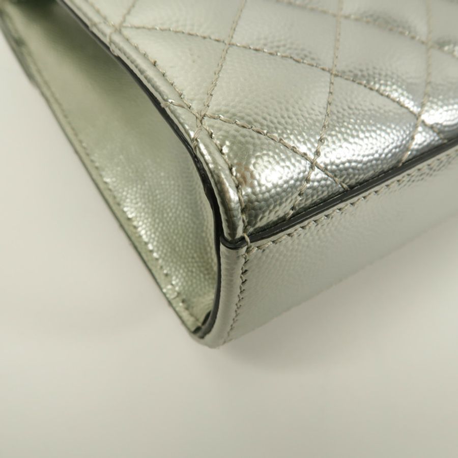 SAINT LAURENT 牛皮皮革Envelope Chain Bag Medium鏈帶肩背袋-6