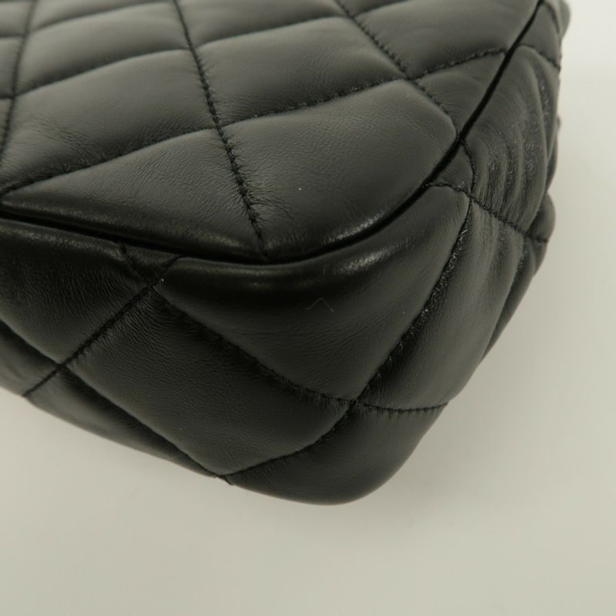 CHANEL 羊皮皮革Chain Shoulder鏈帶肩背袋-7