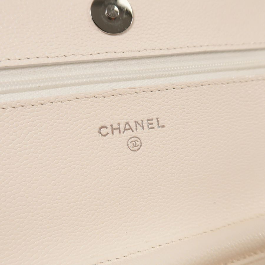 CHANEL 牛皮皮革Wallet On Chain鏈帶肩背袋-7