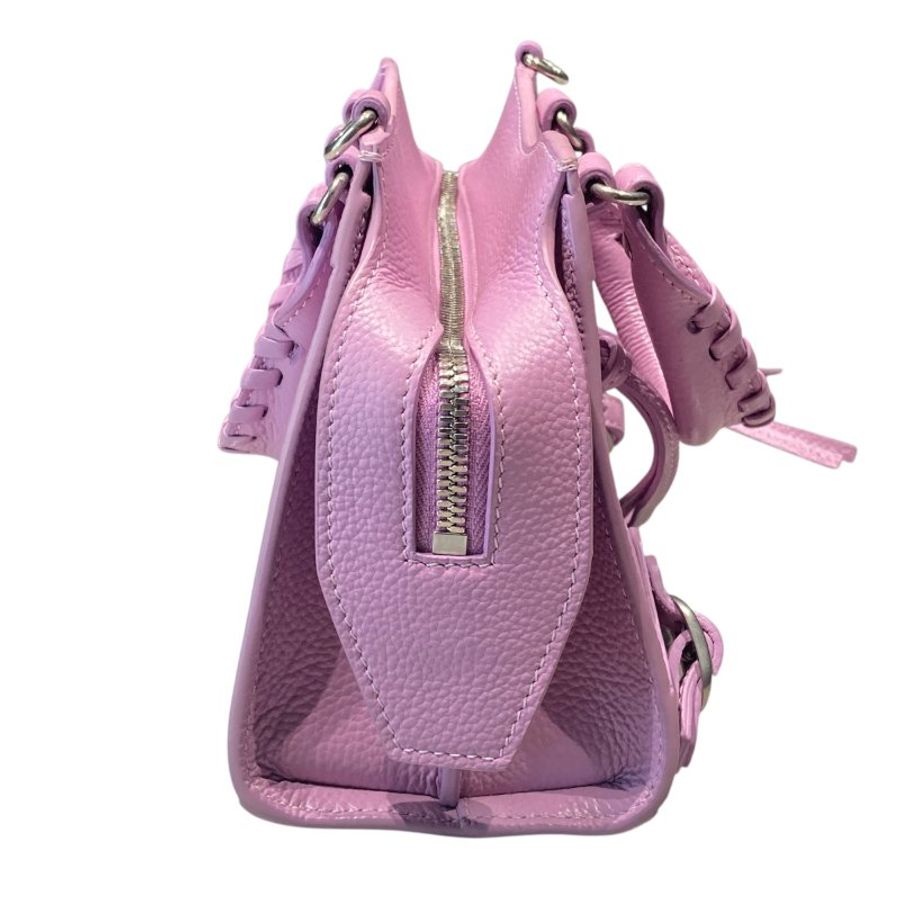 BALENCIAGA 巴黎世家 NEO CLASSIC MINI CITY 薰衣草紫 皮革 銀釦-2