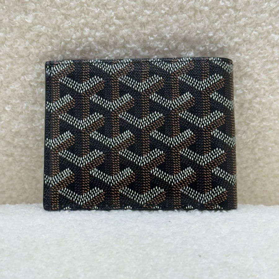 Goyard 經典咖啡色老花短夾-0