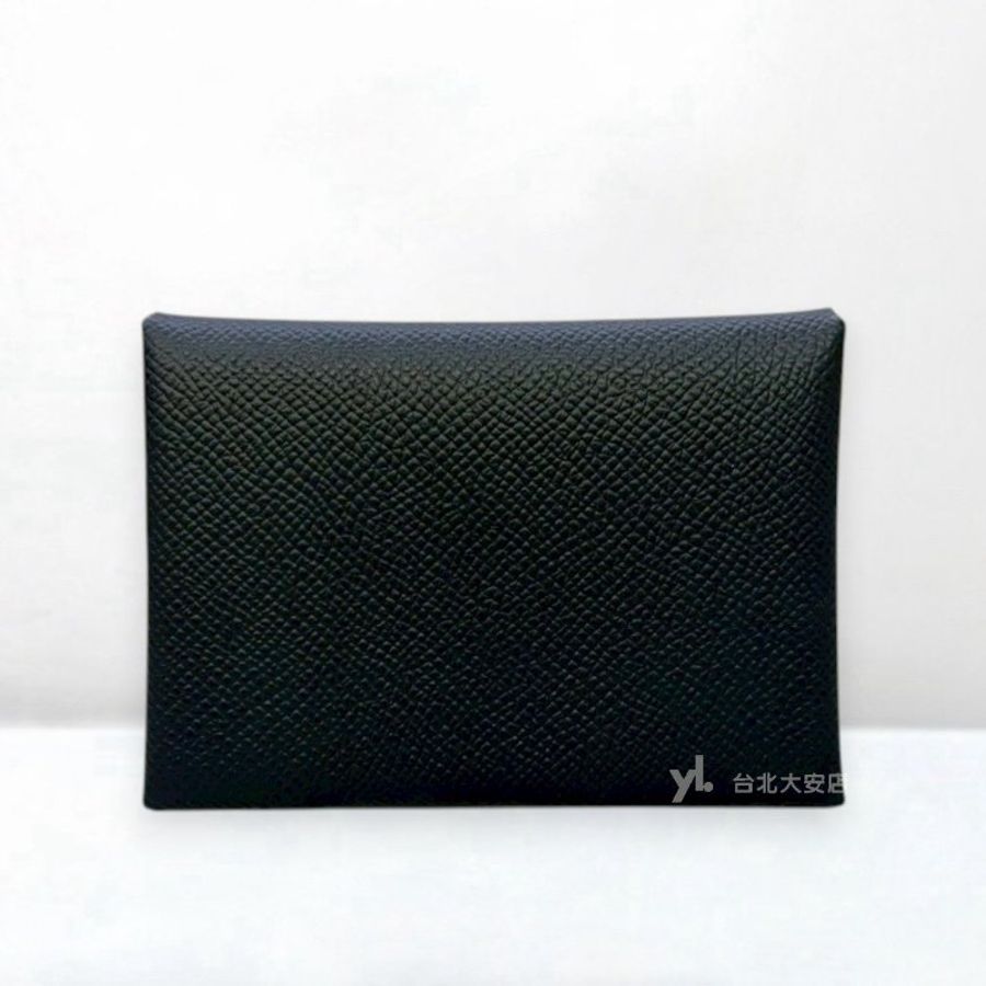 A13269-Hermes Calvi duo 海洋藍Z7 Epson皮對開零錢卡-0