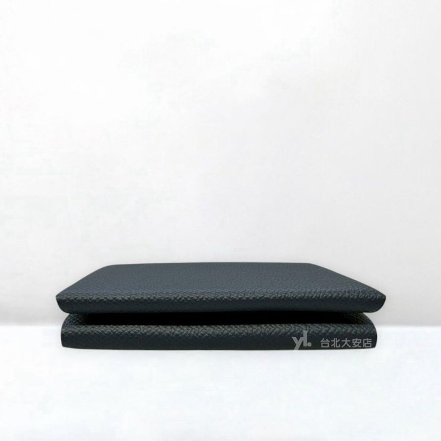 A13269-Hermes Calvi duo 海洋藍Z7 Epson皮對開零錢卡-4