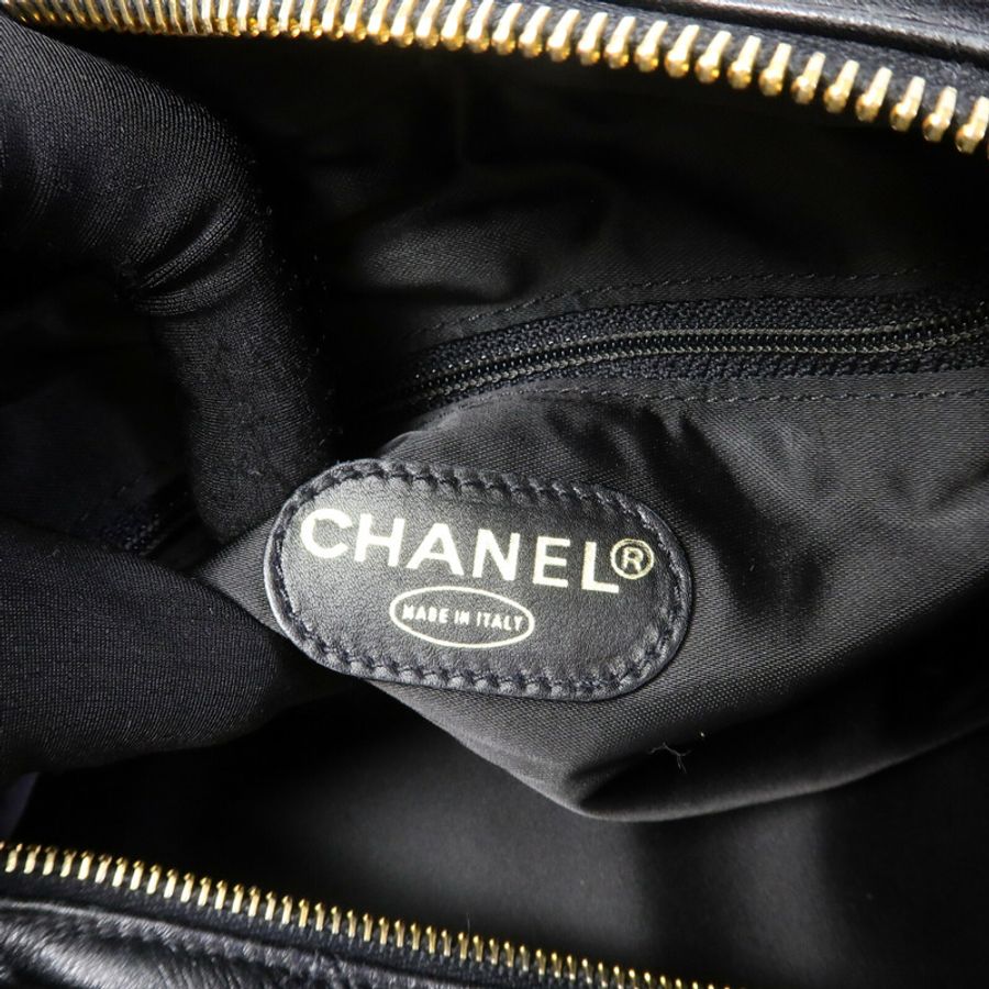 CHANEL 牛皮皮革Vintage Boston Bag手挽肩背兩用袋-5