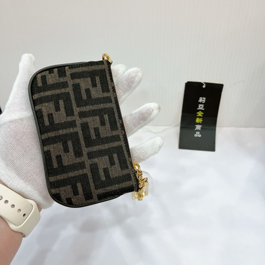 莉亞精品♡ Fendi迷你鏈條麻將包 二手美包-2