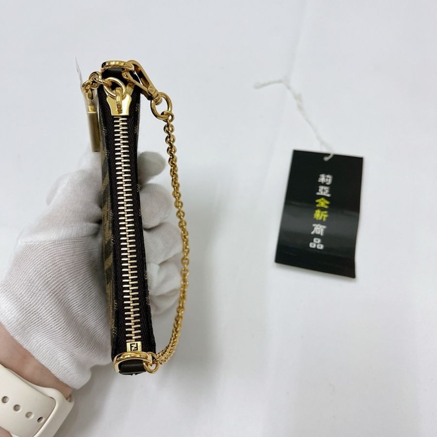 莉亞精品♡ Fendi迷你鏈條麻將包 二手美包-6