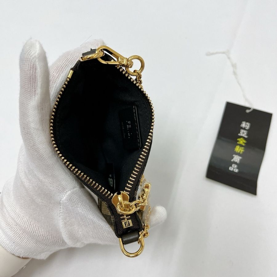 莉亞精品♡ Fendi迷你鏈條麻將包 二手美包-9
