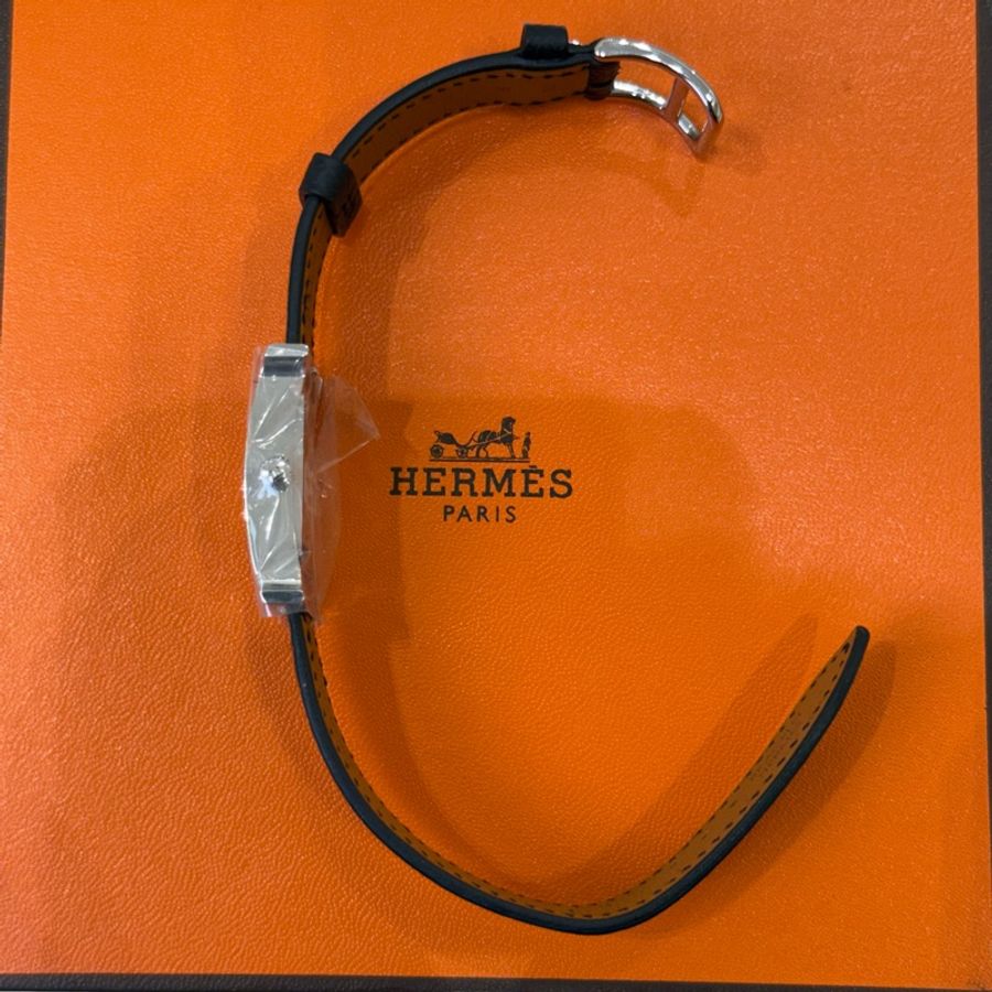 Hermès Heure H 黑銀手錶 25mm-1