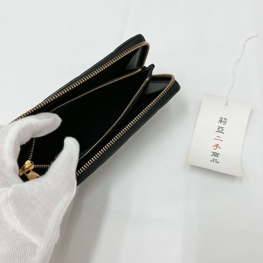 莉亞精品♡ Lv M60171 黑壓紋長夾 小款 二手美包-12