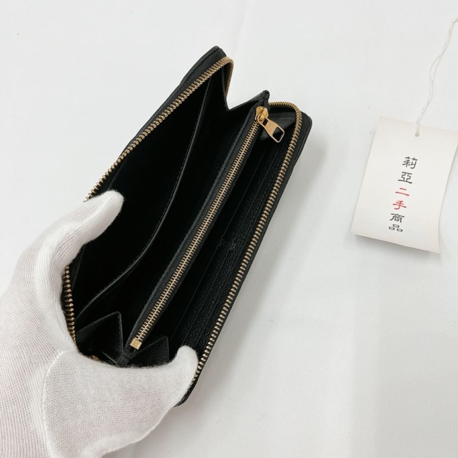 莉亞精品♡ Lv M60171 黑壓紋長夾 小款 二手美包-13