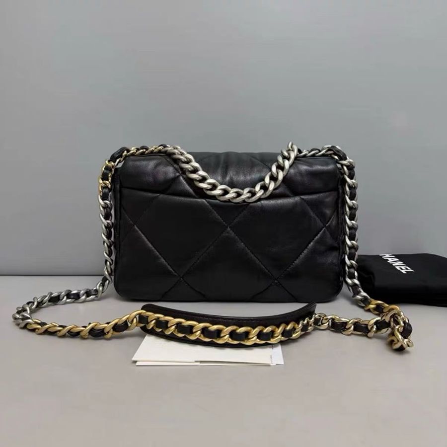 🌷有購證芯片款! Chanel 香奈兒 19Bag 黑銀小號-1