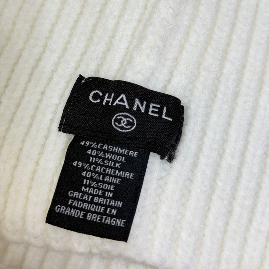 Chanel 字母草寫冷帽 毛帽 挺版-5