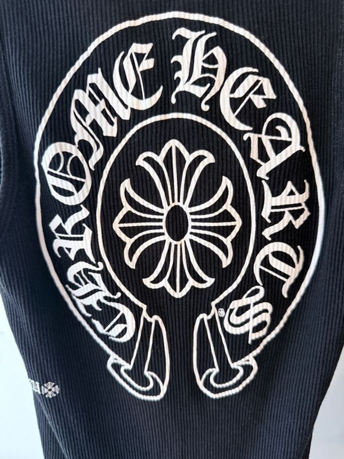 Chrome Hearts✨Y2K辣妹 大U領大袖口無袖背心 #S-8