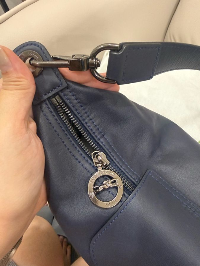 Longchamp LE PLIAGE XTRA 牛皮hobo包-11