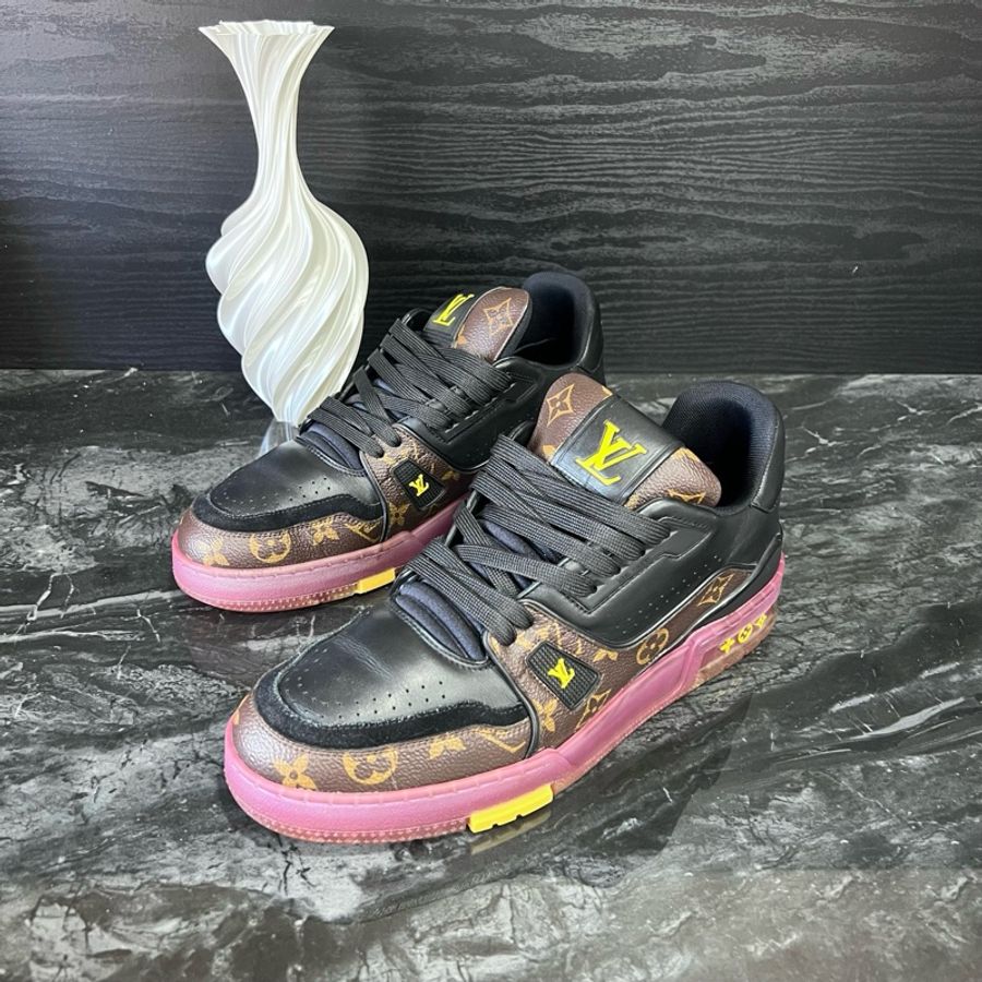 LV路易威登紫金湖人拼接Trainer板鞋 41.5碼 95新-0