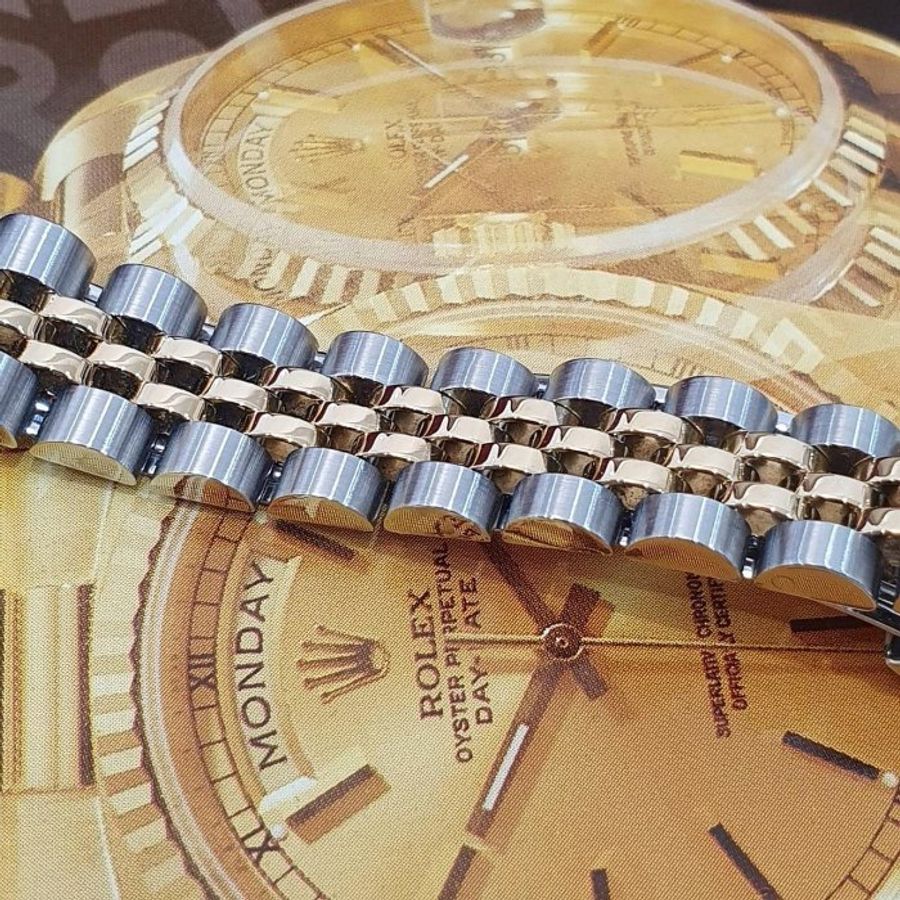 【大眾名錶】ROLEX勞力士69173 Datejust 蠔式女錶 太陽圈 原廠漸層藍十鑽面盤 錶徑26mm 自動上鍊 18K金及不鏽鋼 B1287-7