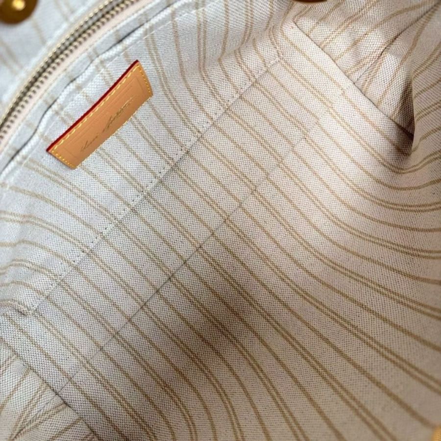 LV 限定淡藍色Carryall 小號 芯片款 28*24*13 95 新配件塵袋 子包 肩帶-6