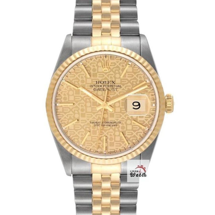 【大眾名錶】ROLEX 勞力士 16233 Datejust 蠔式日誌 印刷紀念T柱面 錶徑36mm 大眾名錶G230-0