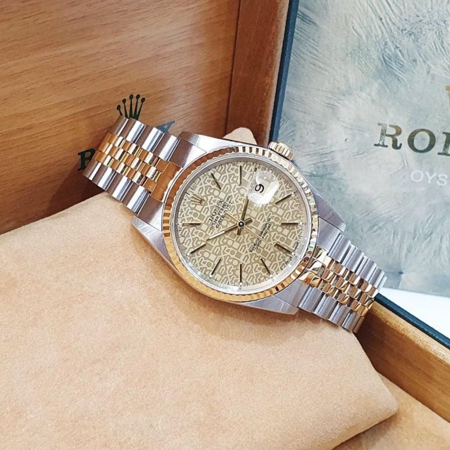【大眾名錶】ROLEX 勞力士 16233 Datejust 蠔式日誌 印刷紀念T柱面 錶徑36mm 大眾名錶G230-2