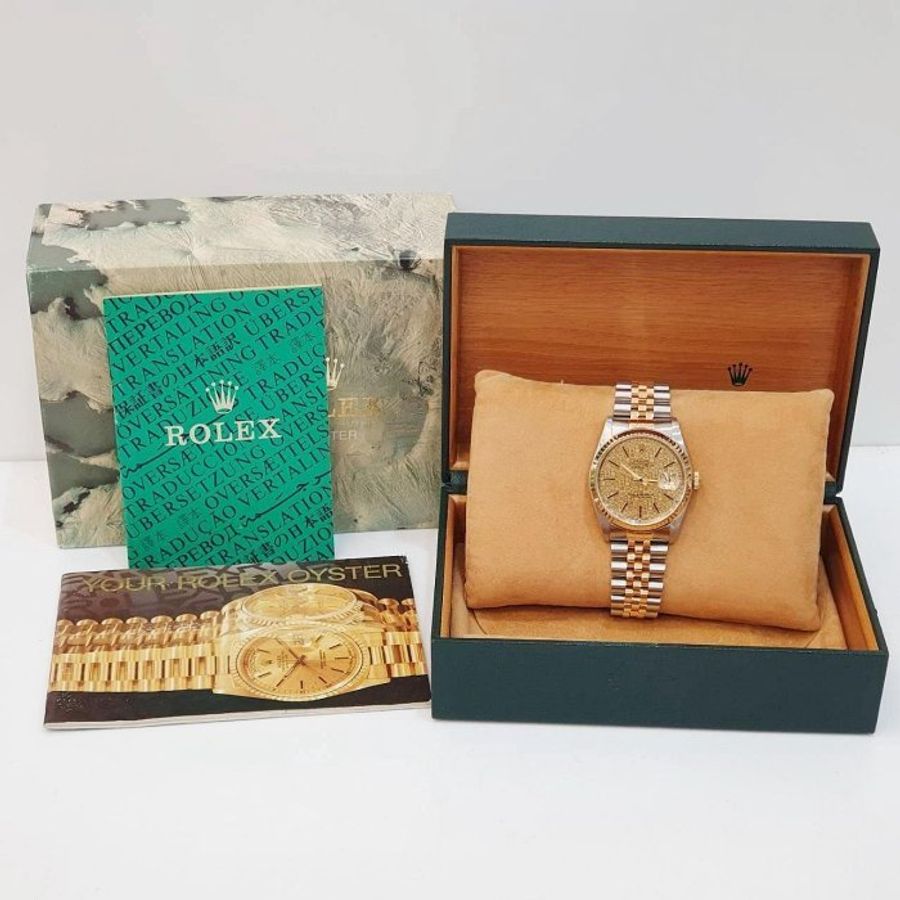 【大眾名錶】ROLEX 勞力士 16233 Datejust 蠔式日誌 印刷紀念T柱面 錶徑36mm 大眾名錶G230-9