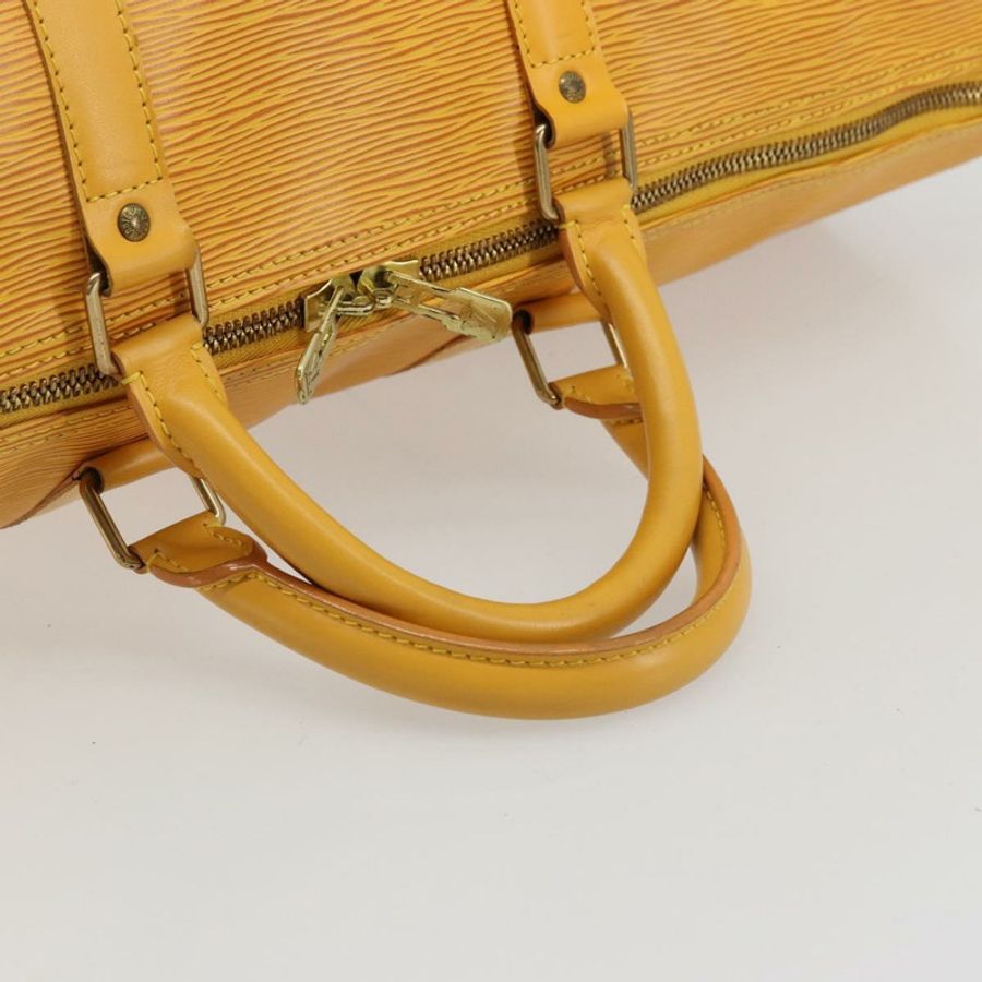 【日本直送】路易威登 Epi Keepall 50 波士頓包 黃色 LV 正品 ep14549A-6