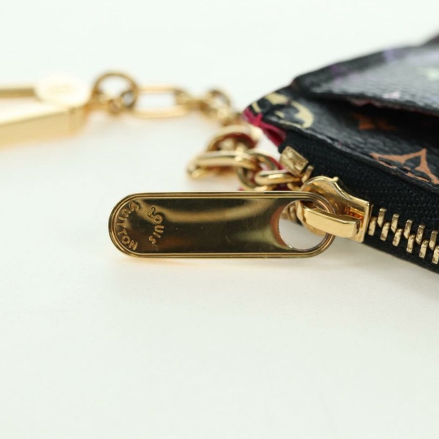 【日本直送】路易威登 Multicolor Pochette Cles NM 零錢包 黑色 M60279 正品 177627SAM-17