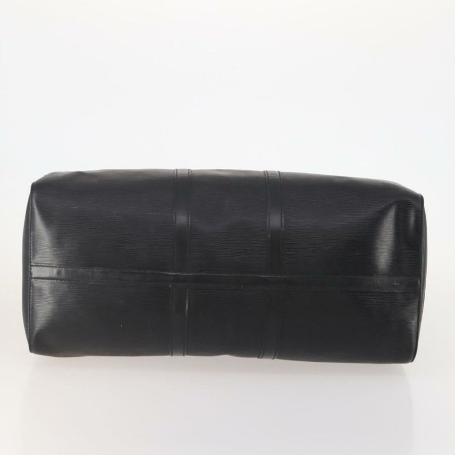 【日本直送】路易威登 Epi Keepall 55 波士頓包 Noir 黑色 M42952 LV Auth 180315A-4