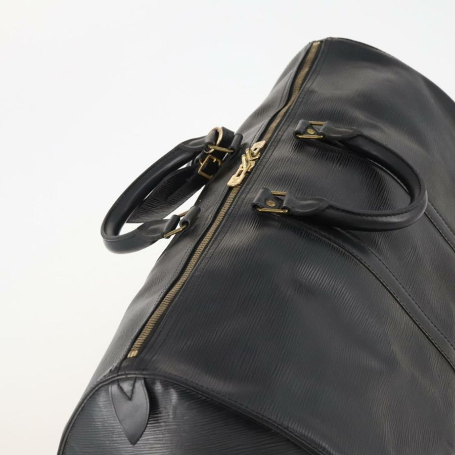 【日本直送】路易威登 Epi Keepall 55 波士頓包 Noir 黑色 M42952 LV Auth 180315A-5