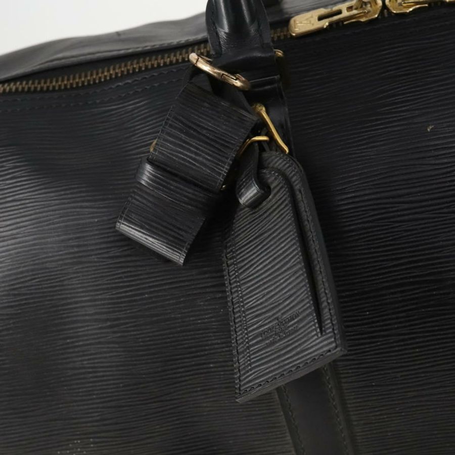 【日本直送】路易威登 Epi Keepall 55 波士頓包 Noir 黑色 M42952 LV Auth 180315A-17